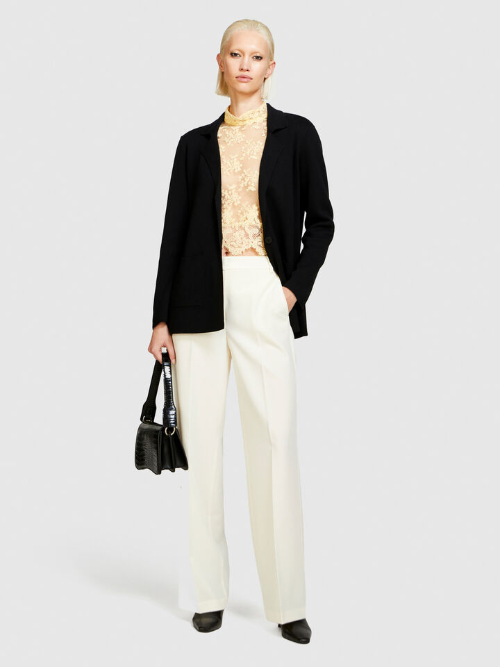 Knit blazer - women's blazers - Black | Sisley image number 1